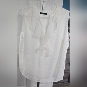 TH White Sleeveless Blouse